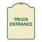 Signmission Traffic Entrance Truck Entrance Heavy-Gauge Aluminum Architectural Sign, 24" x 18", TG-1824-22791 A-DES-TG-1824-22791 - alternate 1